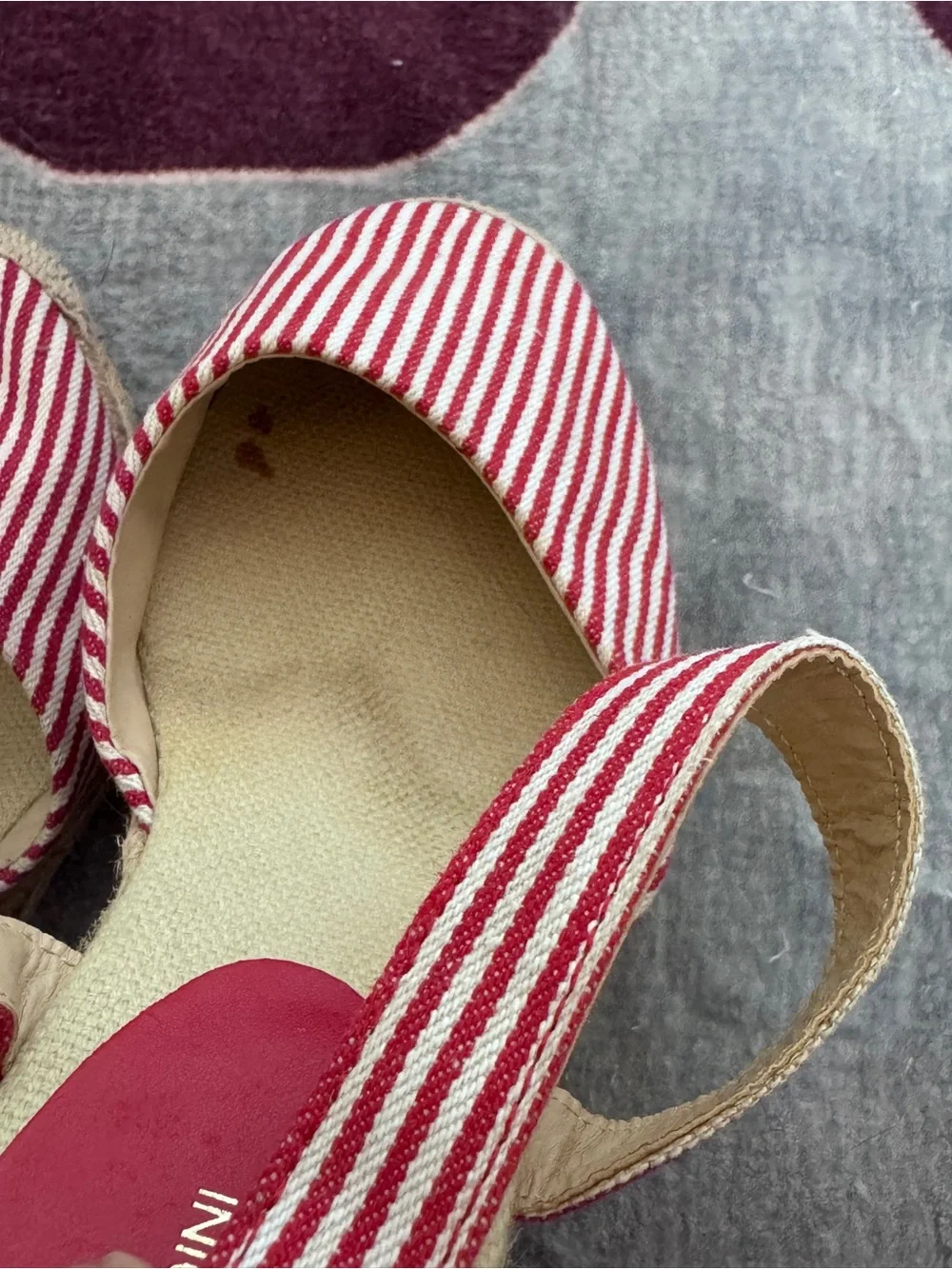 Adrienne Vittadini Coastal Grandma Ankle Strap Espadrille Wedges Sz 9
